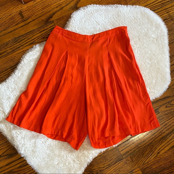 Anthropologie Sunday in Brooklyn Rayon High Waist Wide Leg Short Sz 2 - Picture 3 of 15